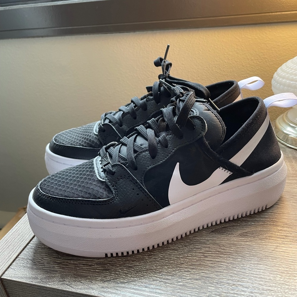 Nike black Women's Court Vision Alta Sneaker